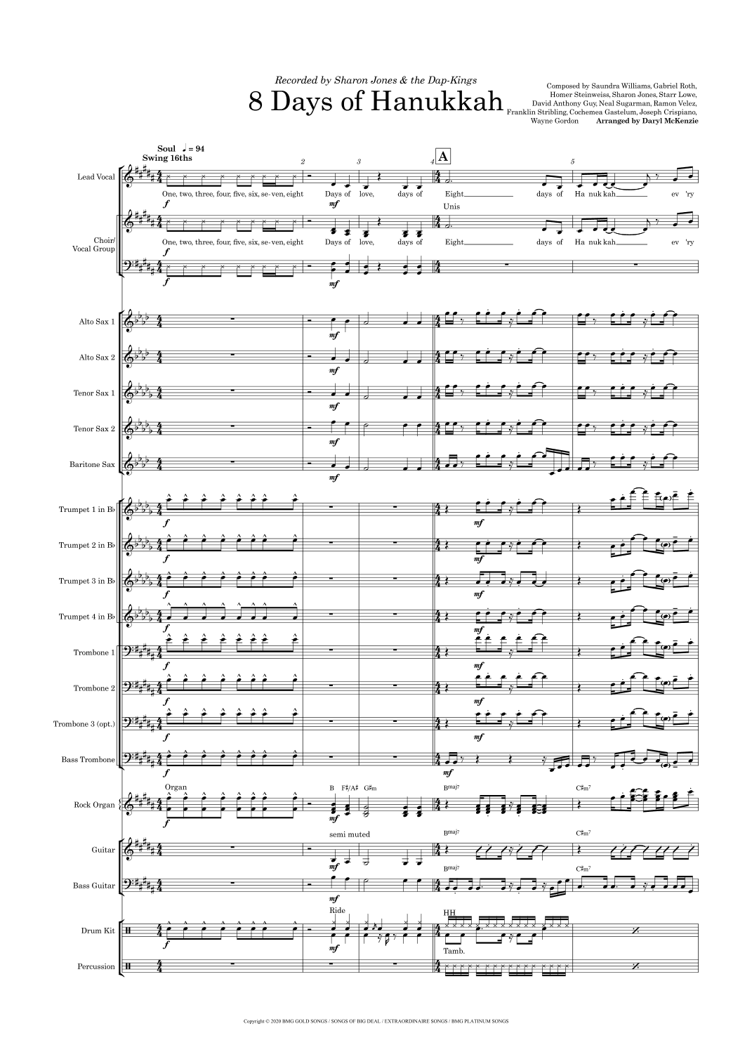 8 Days Of Hanukkah (arr. Daryl McKenzie)