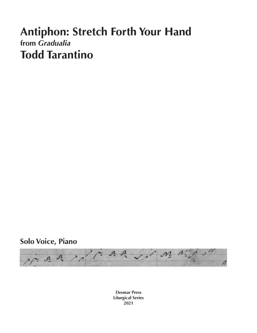 Stretch Forth Your Hand [version for solo voice and piano]