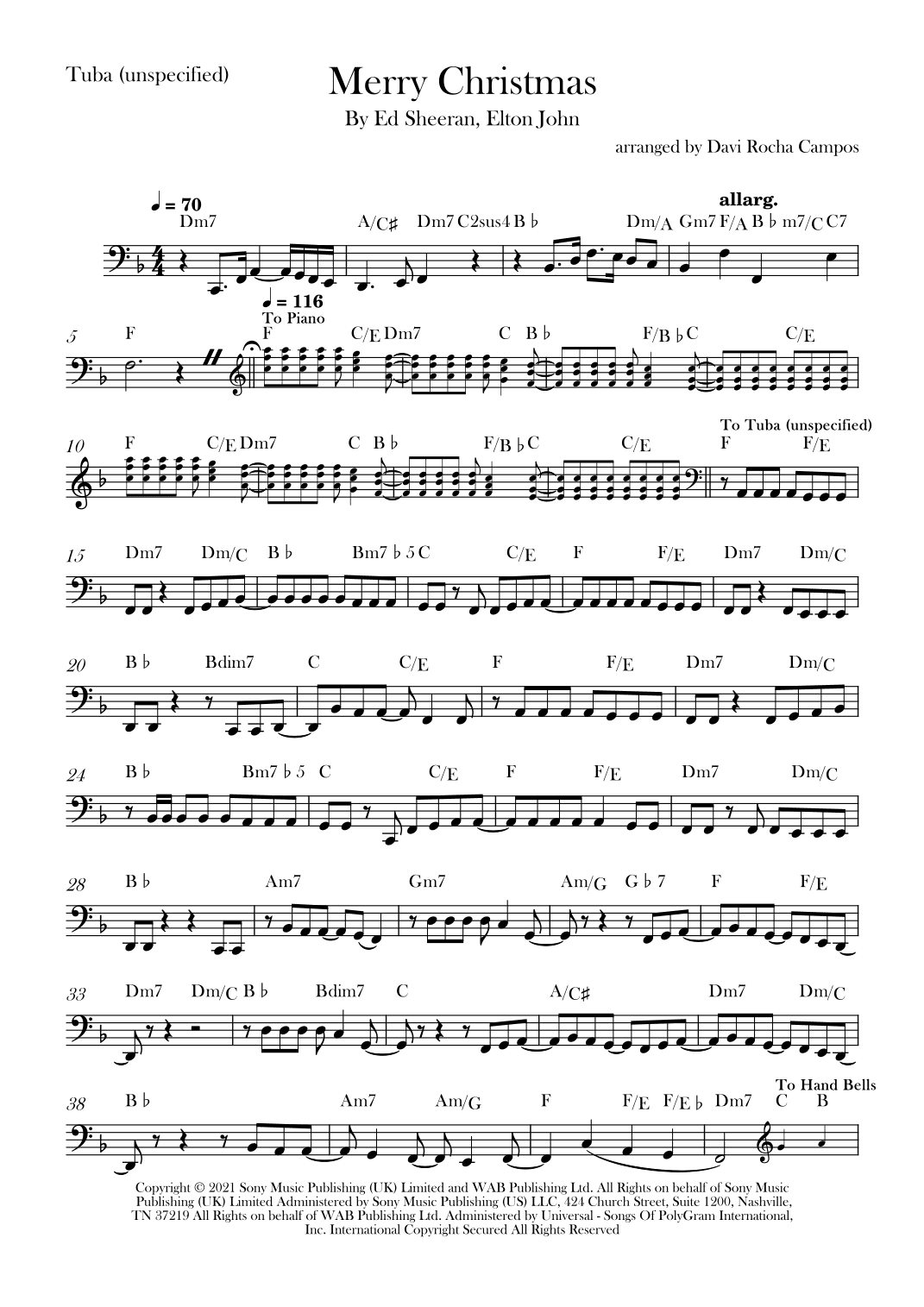 Merry Christmas (arr. Davi Rocha Campos)