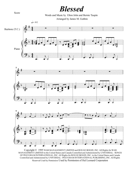 Blessed (arr. James M. Guthrie)
