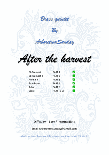 After the harvest brass Quintet