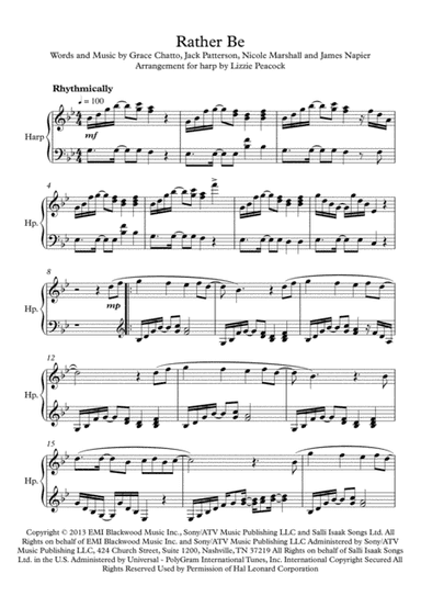 Rather Be (arr. Lizzie Peacock)