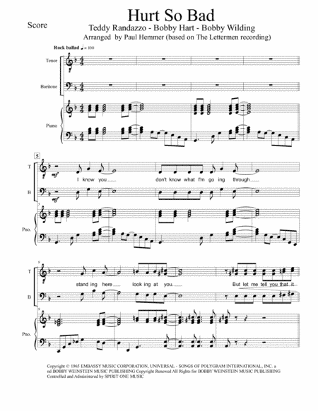 Hurt So Bad (arr. Paul Hemmer)