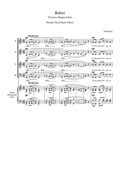Babiri - A Cappella SATB