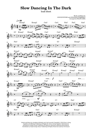 Slow Dancing In The Dark (arr. Felipe Abel)