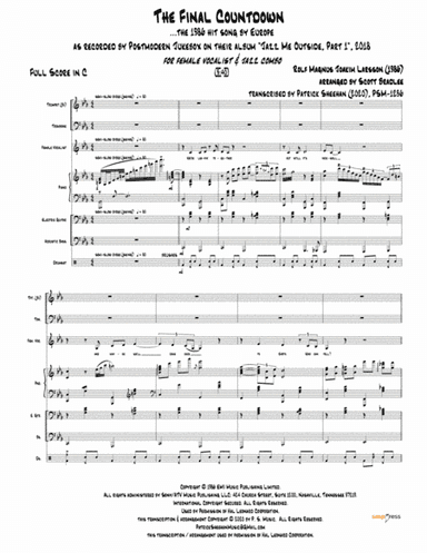 Final Countdown (arr. Patrick Sheehan)