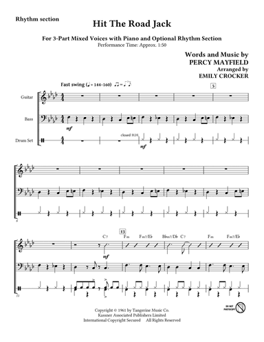 Hit The Road Jack (arr. Emily Crocker)