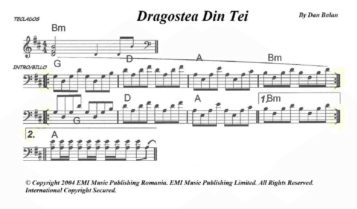 Dragostea Din Tei (arr. juan carlos esteve / Gran Coda)