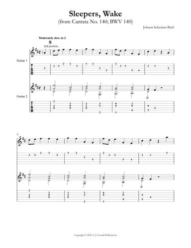 Sleepers, Wake (arr. Mark Phillips)