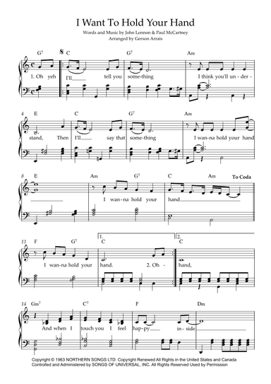 I Want To Hold Your Hand (arr. Gerson Arrais)