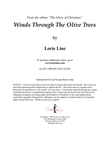 Winds Through The Olive Trees (arr. Lorie Line)