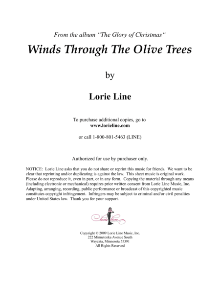 Winds Through The Olive Trees (arr. Lorie Line)