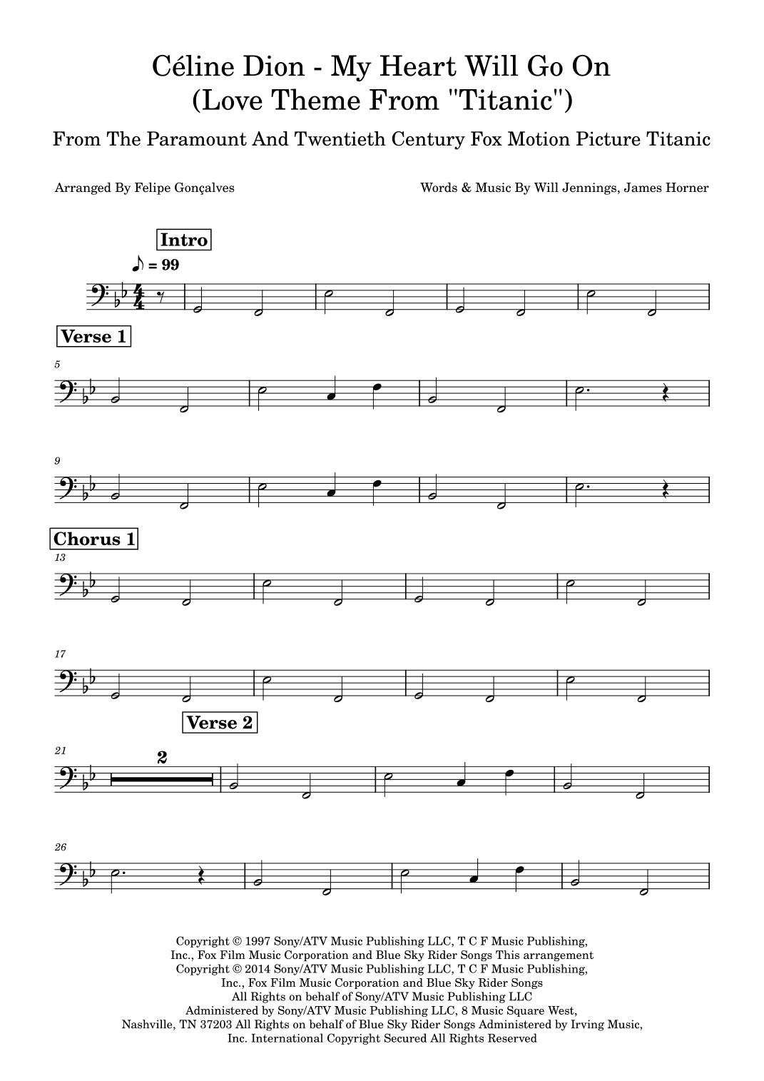 My Heart Will Go On (love Theme From 'titanic') (arr. Felipe Gonçalves)