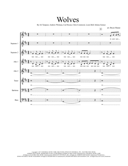 Wolves (arr. Bryan Sharpe)