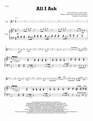 All I Ask (arr. Joseph Hasper)