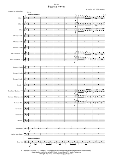 Because We Can (arr. Andreas Lux)