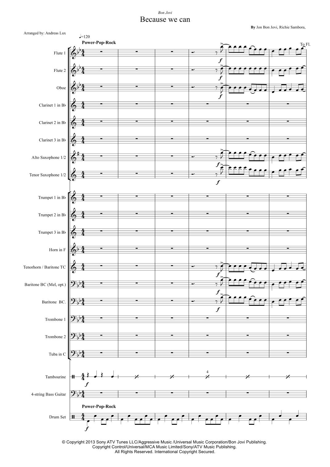 Because We Can (arr. Andreas Lux)