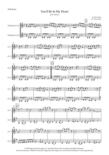 You'll Be In My Heart (arr. Fabio Britto)