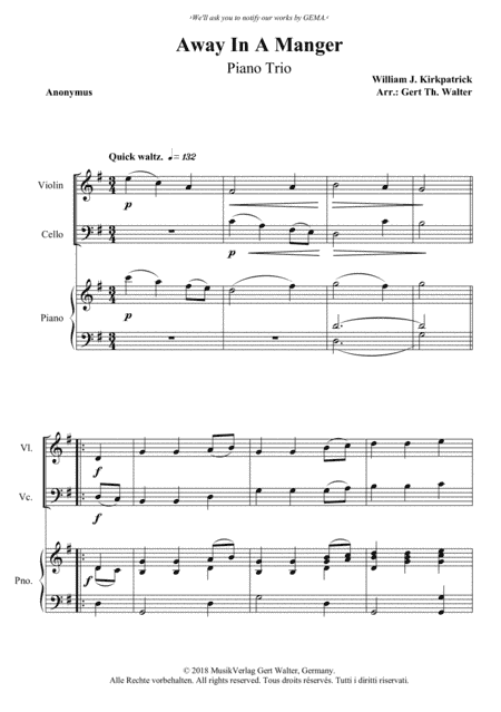 Away In A Manger (2nd. version) (arr. Gert Th. Walter)