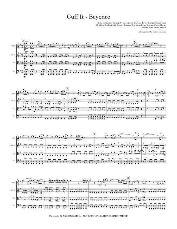 Cuff It (arr. Danut Muresan)
