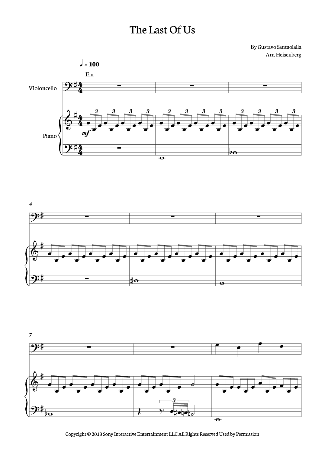 The Last Of Us (arr. Heisenberg)