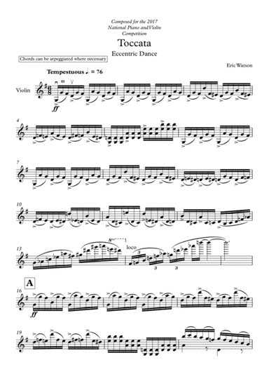 Toccata - Eccentric Dance