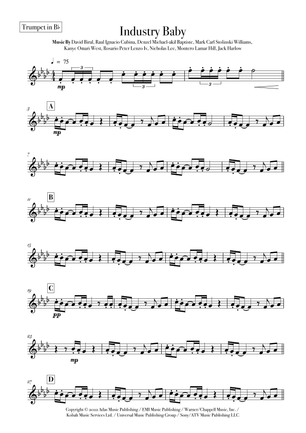 Industry Baby (arr. Rodrigo Nascimento)