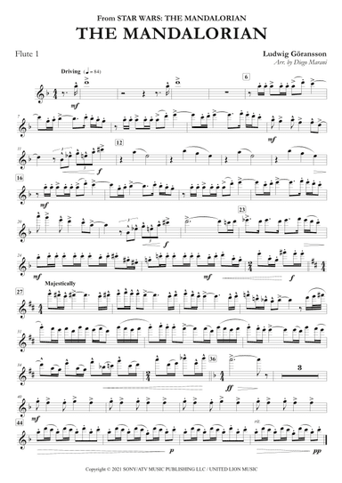 Theme From The Mandalorian (arr. Diego Marani)