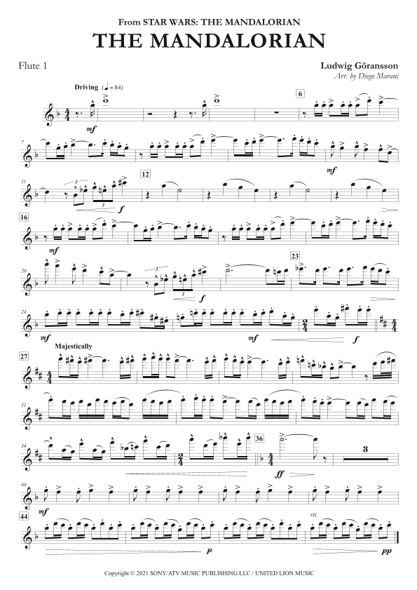 Theme From The Mandalorian (arr. Diego Marani)