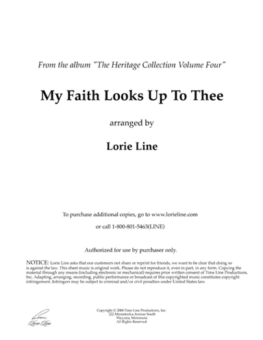 My Faith Looks Up To Thee (arr. Lorie Line)