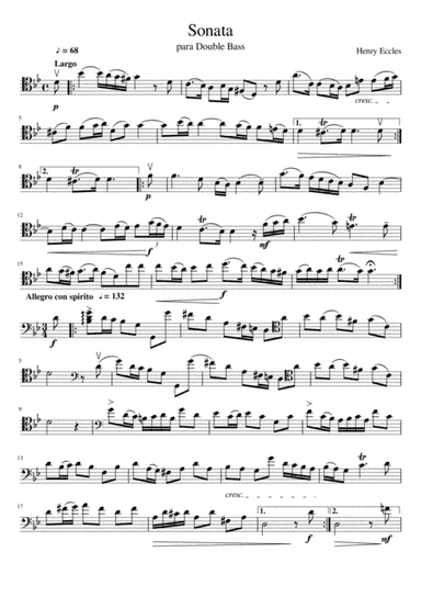 Sonata para Double Bass (arr. Yuri Braga)