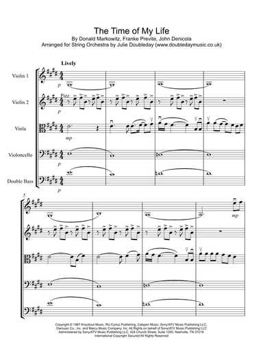 (i've Had) The Time Of My Life (arr. Julie Doubleday)