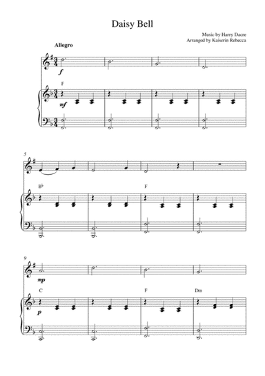 Daisy Bell (arr. Kaiserin Rebecca)