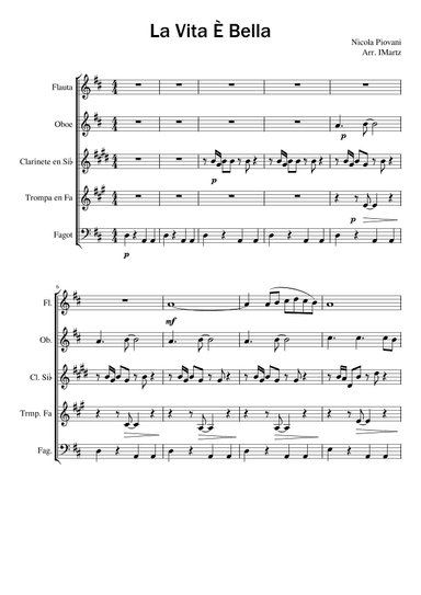 Life is Beautifull / La Vita È Bella (arr. IMartz)