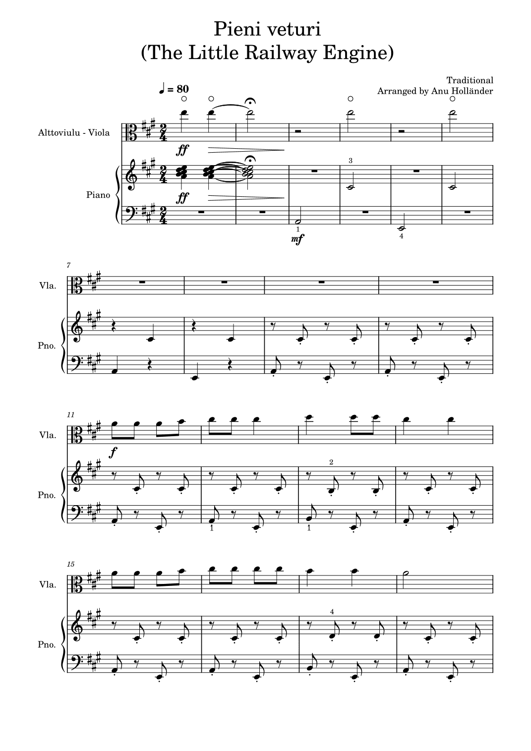 Soittosalkku: Pieni veturi (The Little Railway Engine) (arr. Anu Holländer)