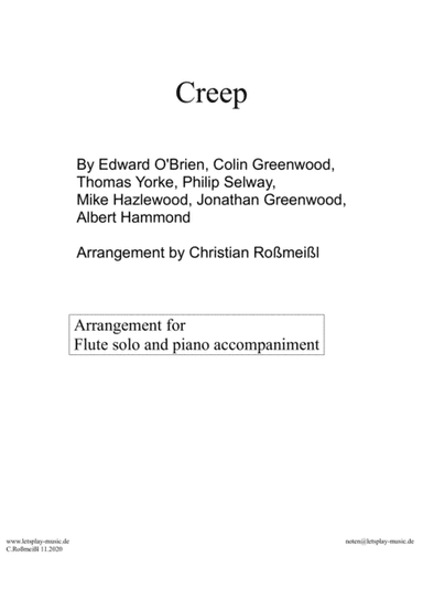 Creep (arr. Christian Roßmeißl)
