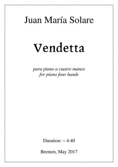 Vendetta [piano 4 hands]