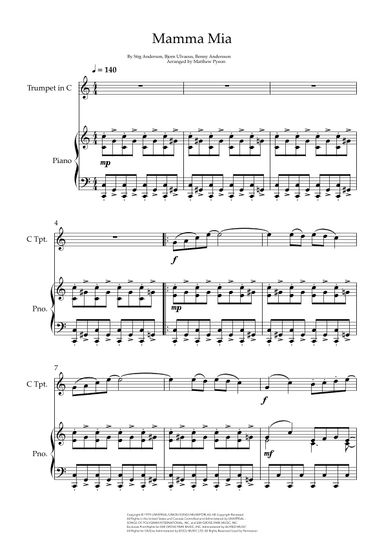 Mamma Mia (arr. Matthew pyeon)