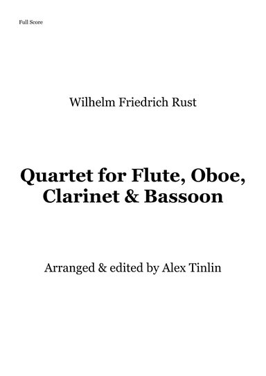 Wind Quartet (arr. Alex Tinlin)