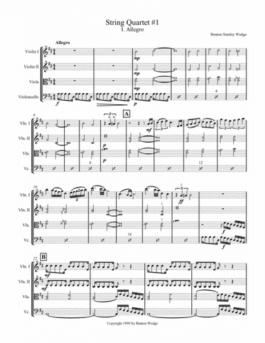 String Quartet No 1