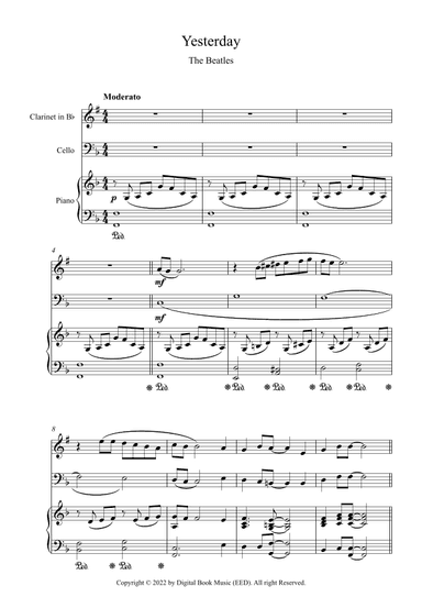 Yesterday (arr. Digital Book Music)