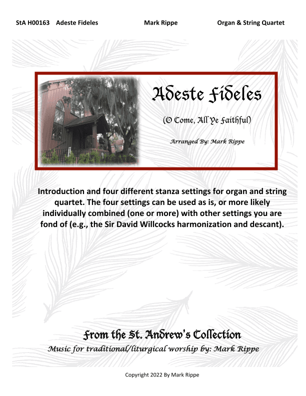 Adeste Fidelis (O Come, All Ye Faithful)  StA H00163 (arr. Mark Rippe)