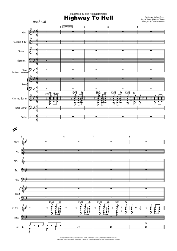 Highway To Hell (arr. Daryl McKenzie)