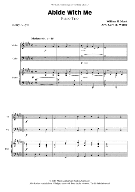 Abide With Me (arr. Gert Th. Walter)