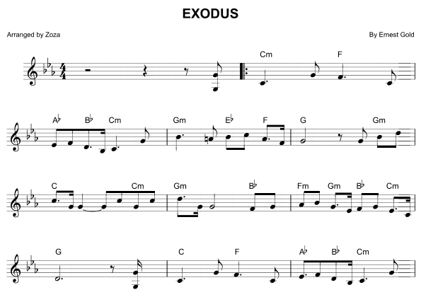 Exodus (main Theme) (arr. Zoza)