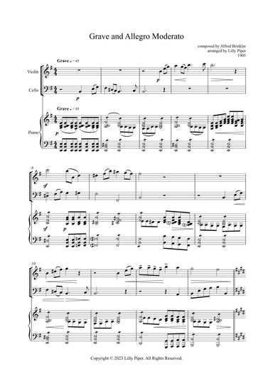 Grave and Allegro Moderato (arr. Lilly Piper)