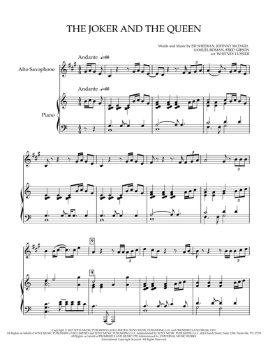 The Joker And The Queen (arr. Whitney Lussier)