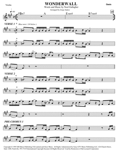 Wonderwall (arr. Jorge Juárez)