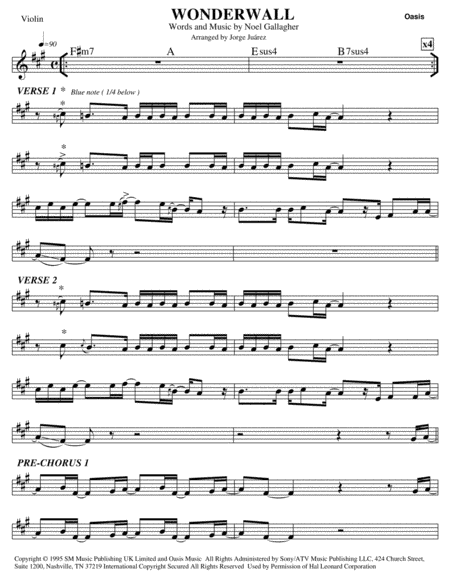 Wonderwall (arr. Jorge Juárez)