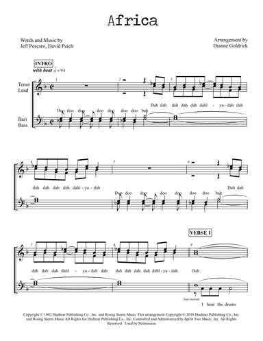 Africa (arr. Dianne Goldrick)